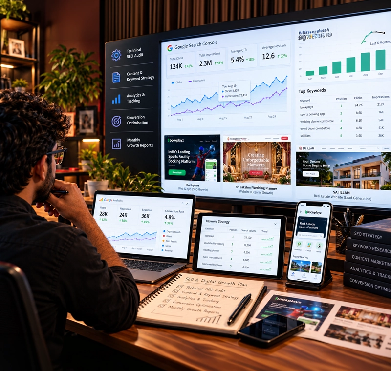 SEO & Digital Growth services by VEL Creative Studio