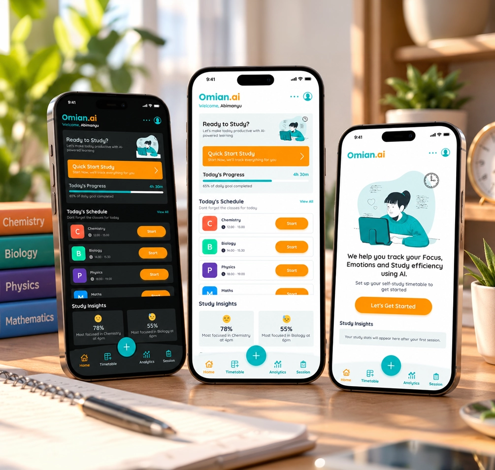 Omian AI — Learning app concept