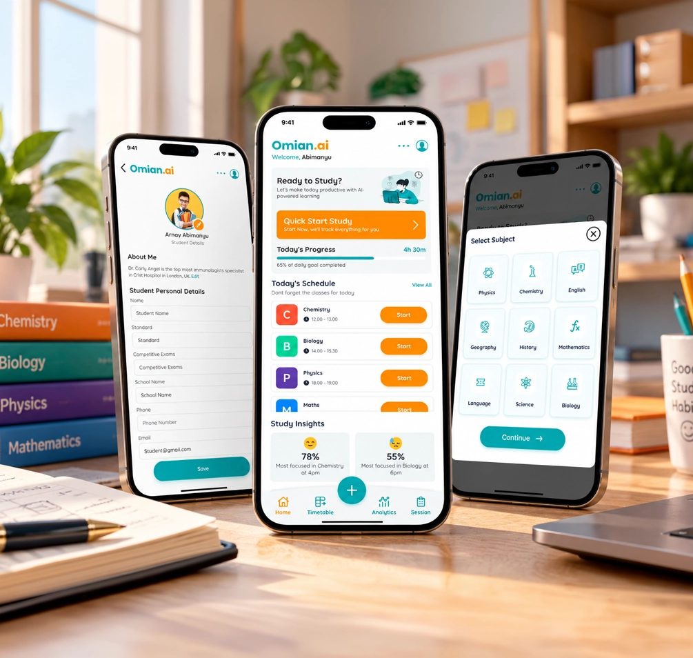 Omian AI — Learning app concept