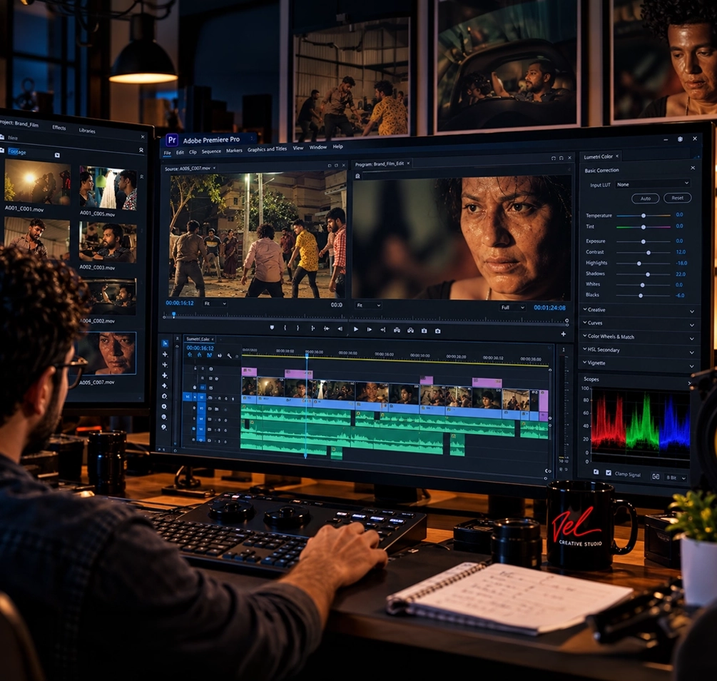 Video Editing & Production — Visual treatment