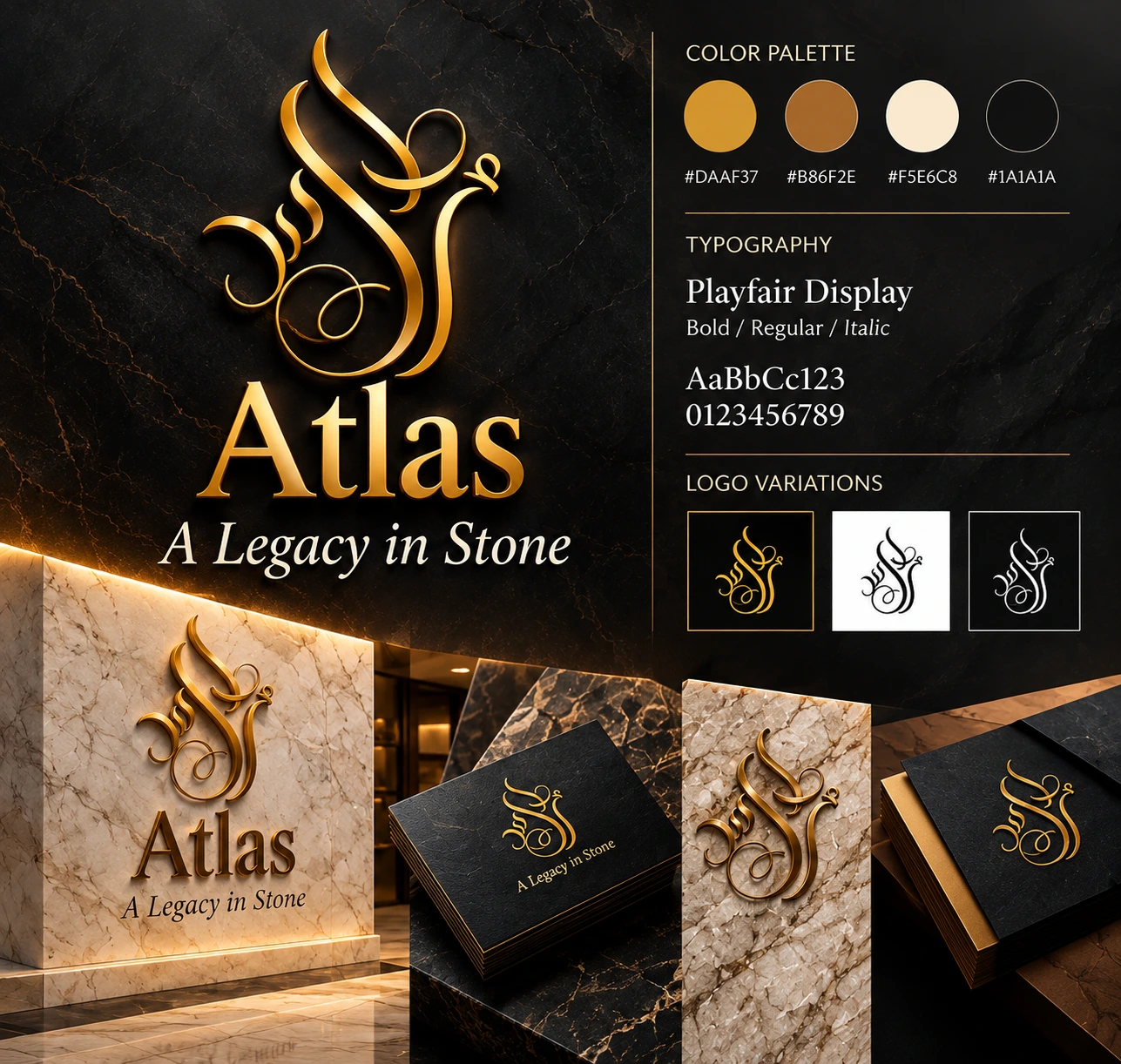 Atlas — Logo System & Applications — VEL Creative Studio