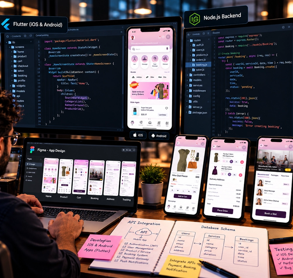 iOS & Android App Development — System — VEL Creative Studio