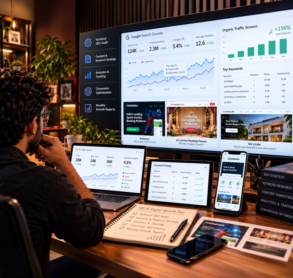 SEO & Digital Growth — Concept — VEL Creative Studio